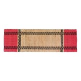 CARPET LION JUTE RED BLACK NATURAL 200